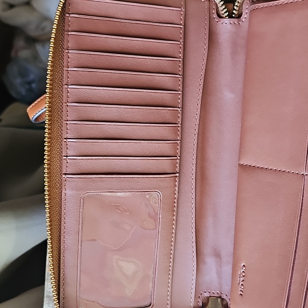Coach Continental Wallet In Rainbow Signature Canvas Pride Edition - Picture 7 of 11